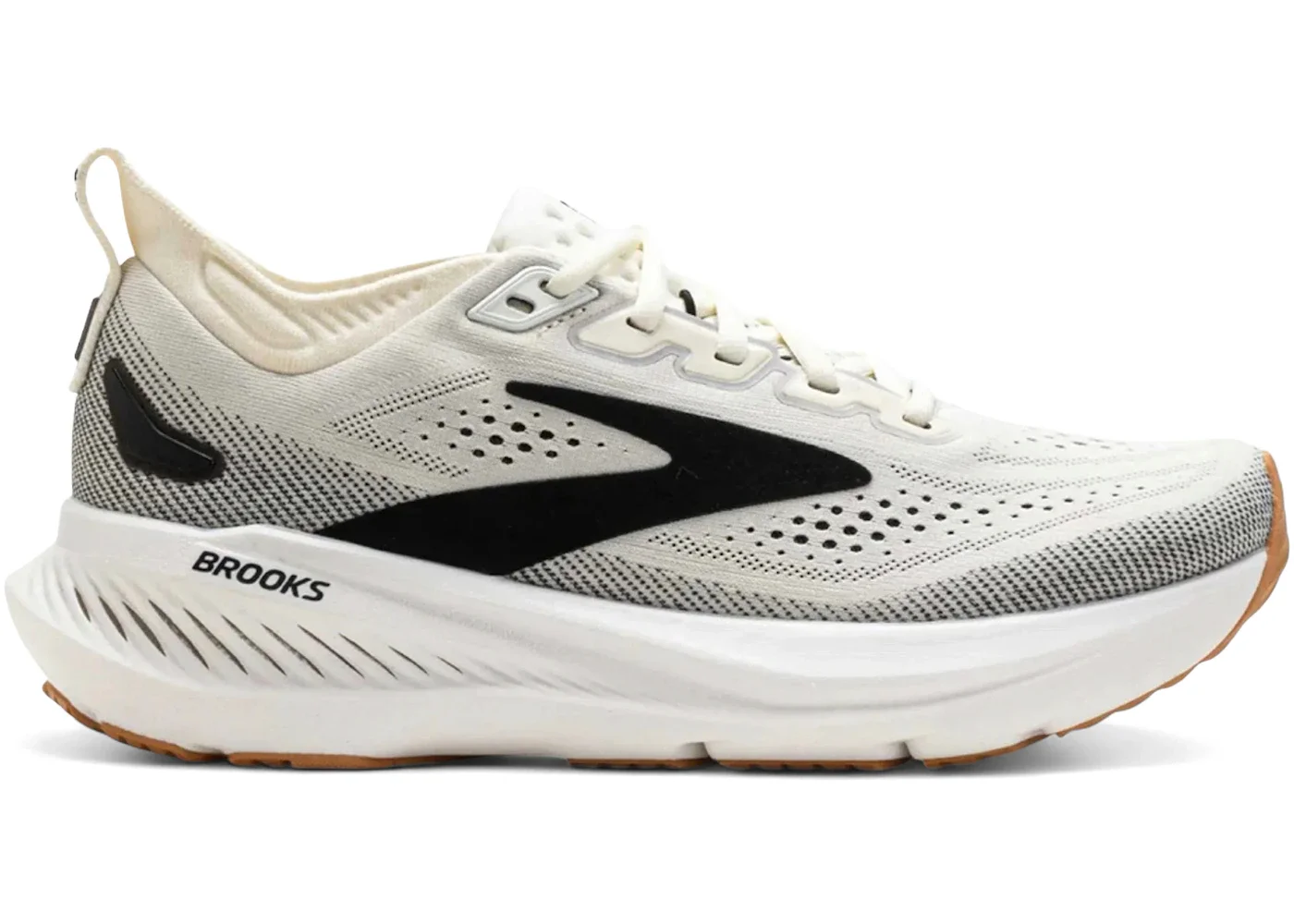 Brooks Glycerin 23 White Black Biscuit (Women's) - 1