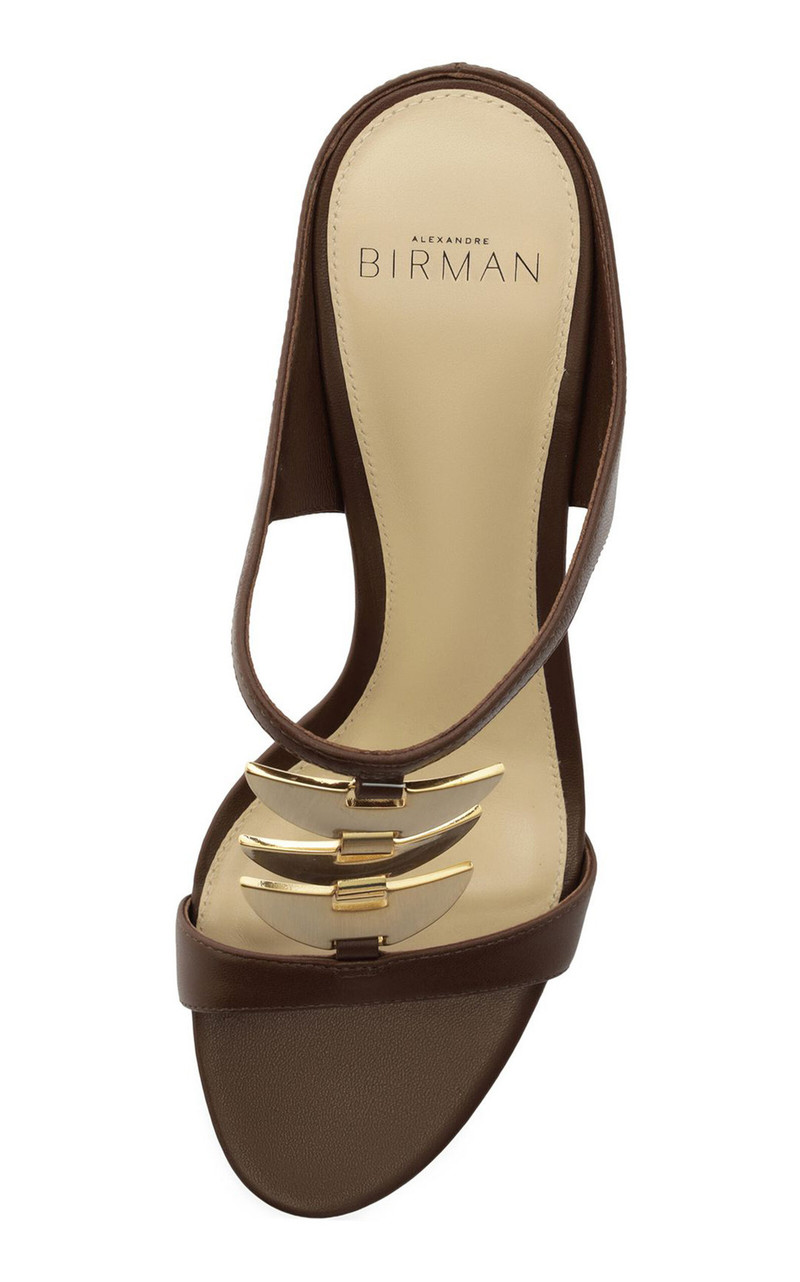 ALEXANDRE BIRMAN Lia Leather Mules brown outlook