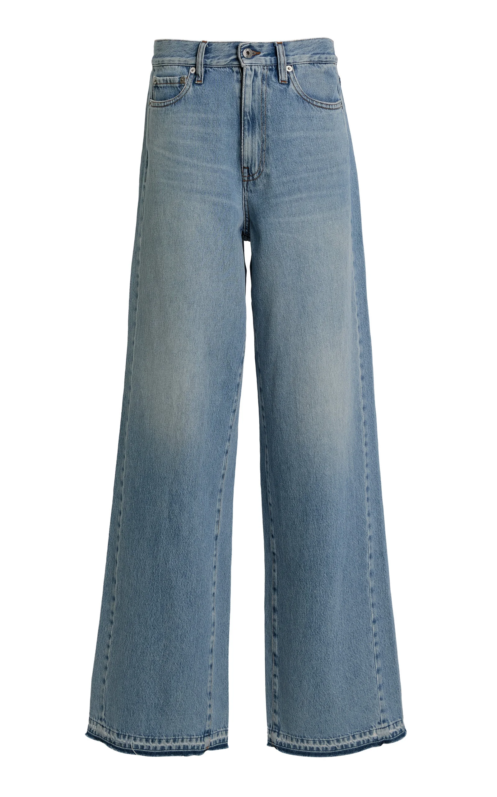 Ronny Rigid Mid-Rise Straight-Leg Jeans - 1
