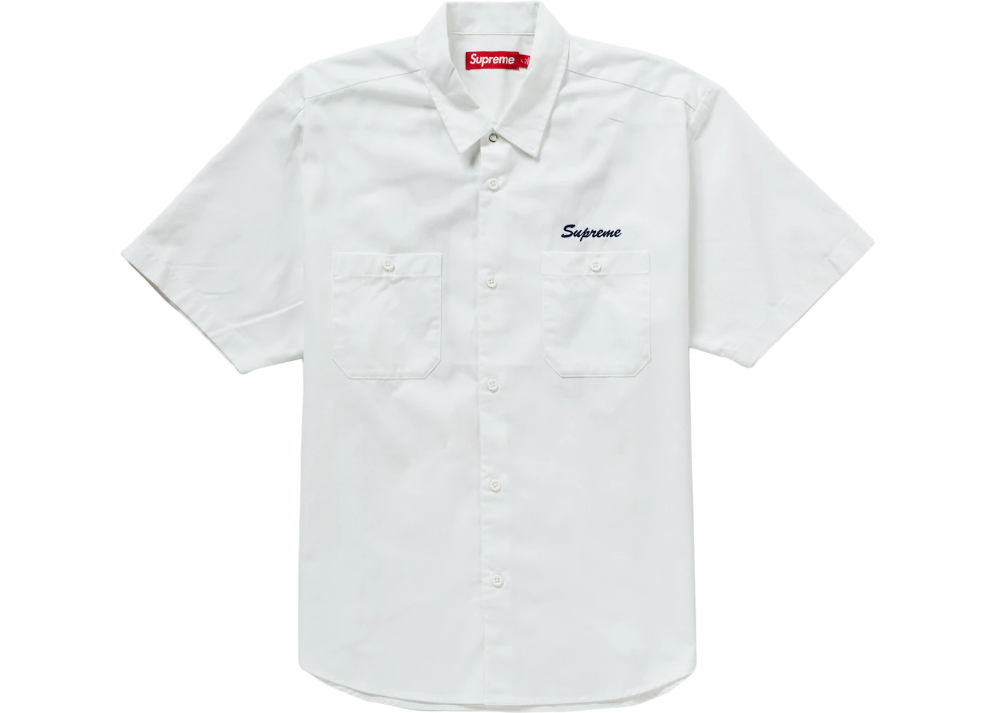 Supreme AOI Eyes S/S Work Shirt White - 2