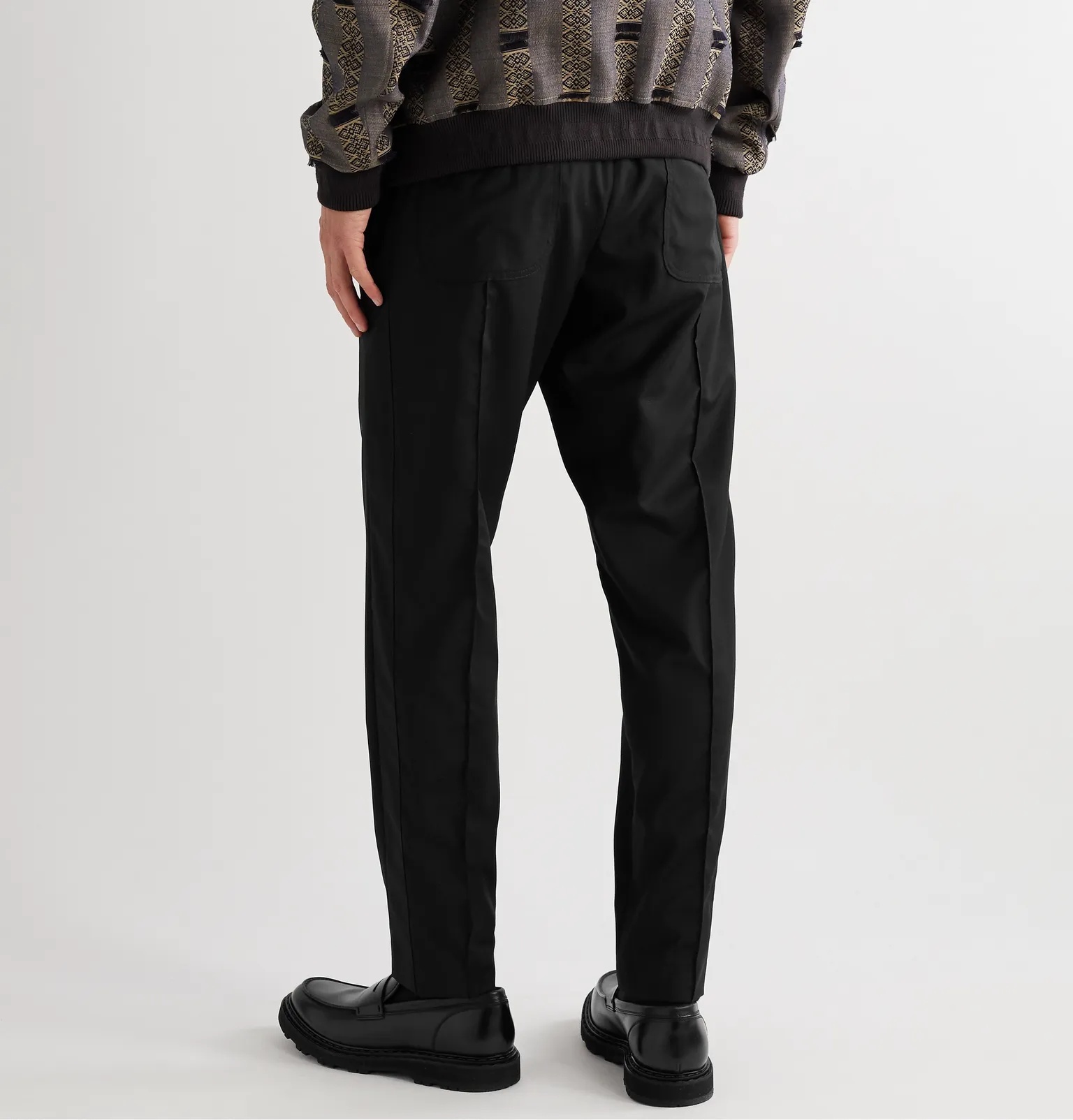 Tapered Wool Trousers - 4