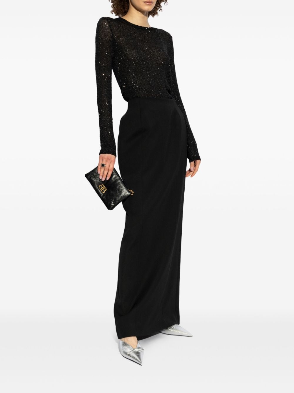 wool maxi skirt - 2