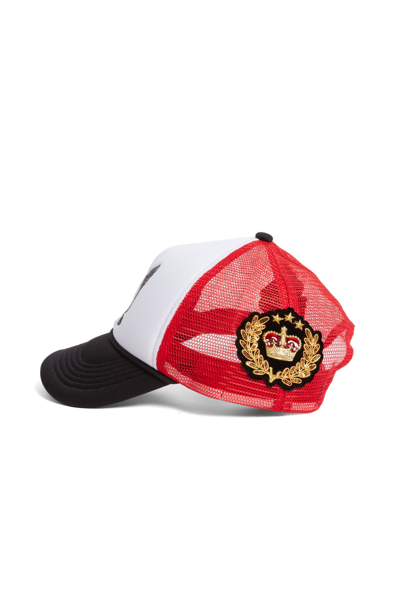 WHO DECIDES WAR BAROQUE TRUCKER HAT CRIMSON outlook