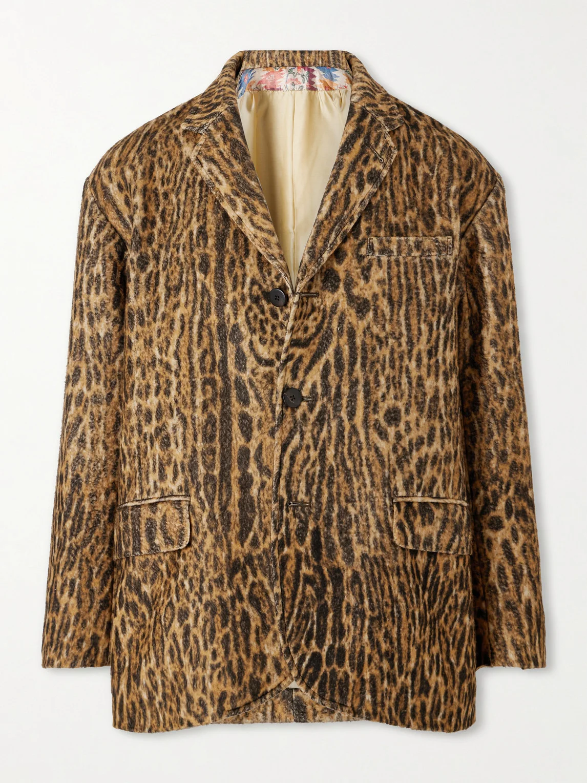 Bowen Leopard-Print Silk Blazer - 1