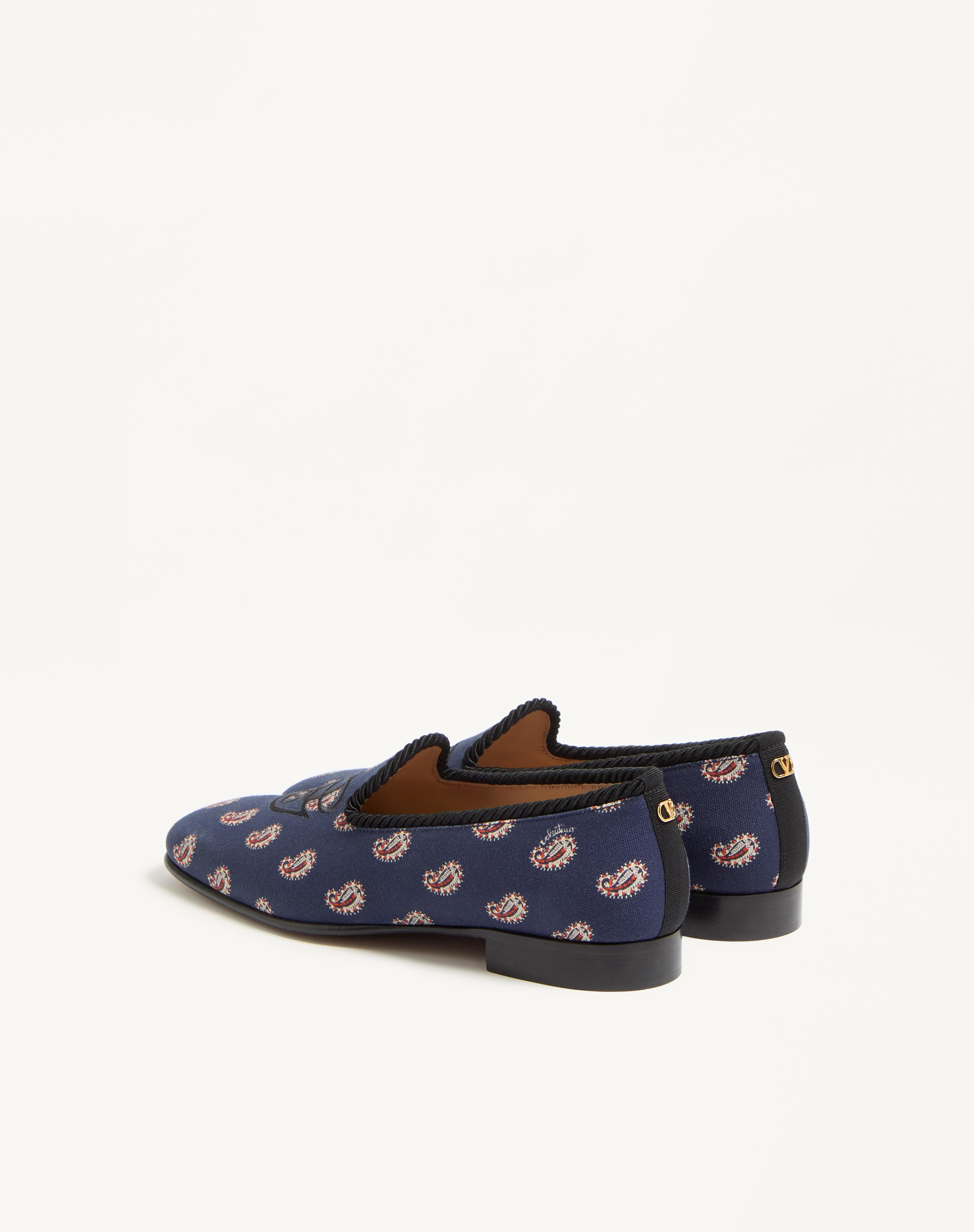 LES ALCÔVETTES LOAFER IN VOYAGE IMAGINAIRE CANVAS FABRIC - 5
