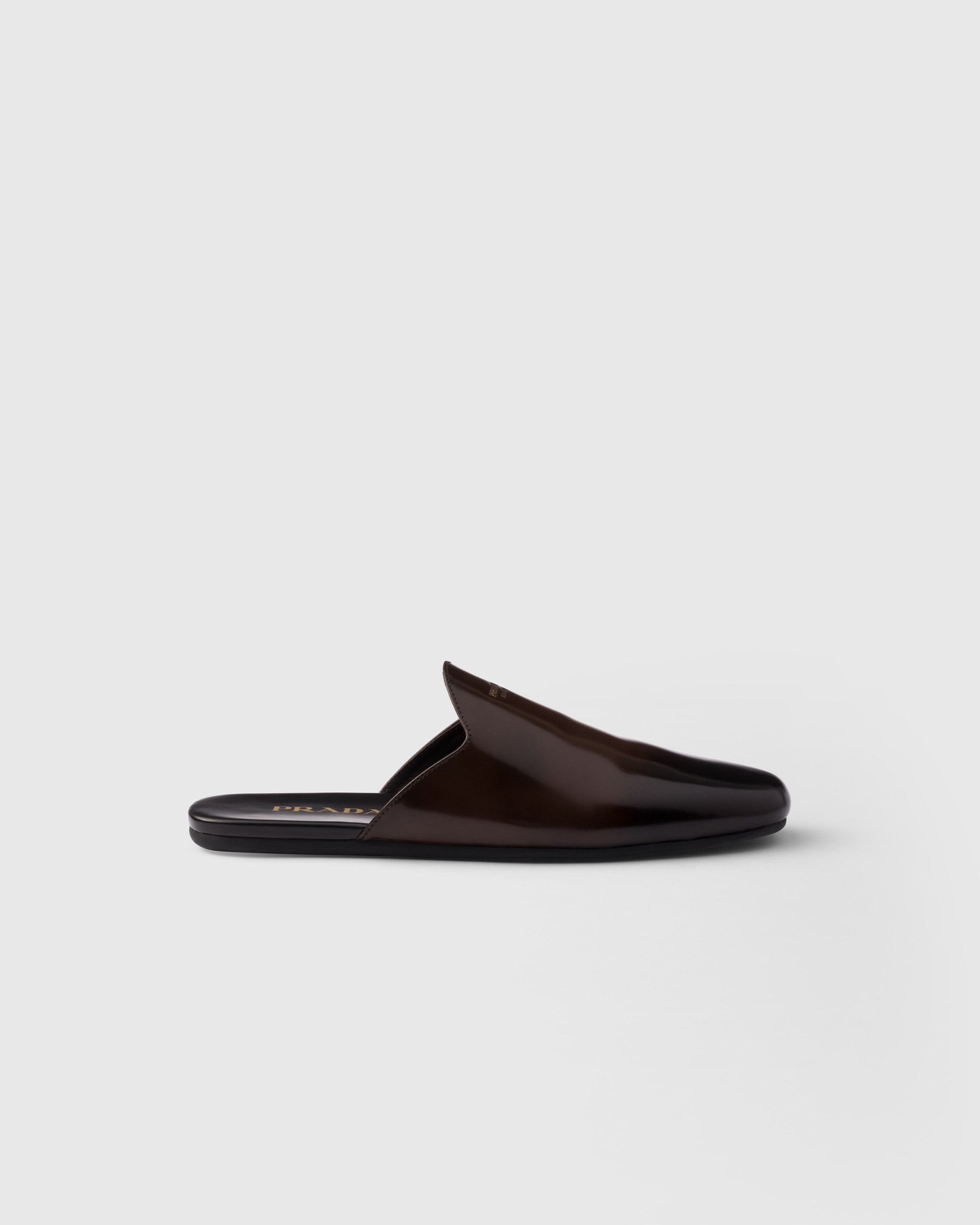 Brushed leather mules - 2