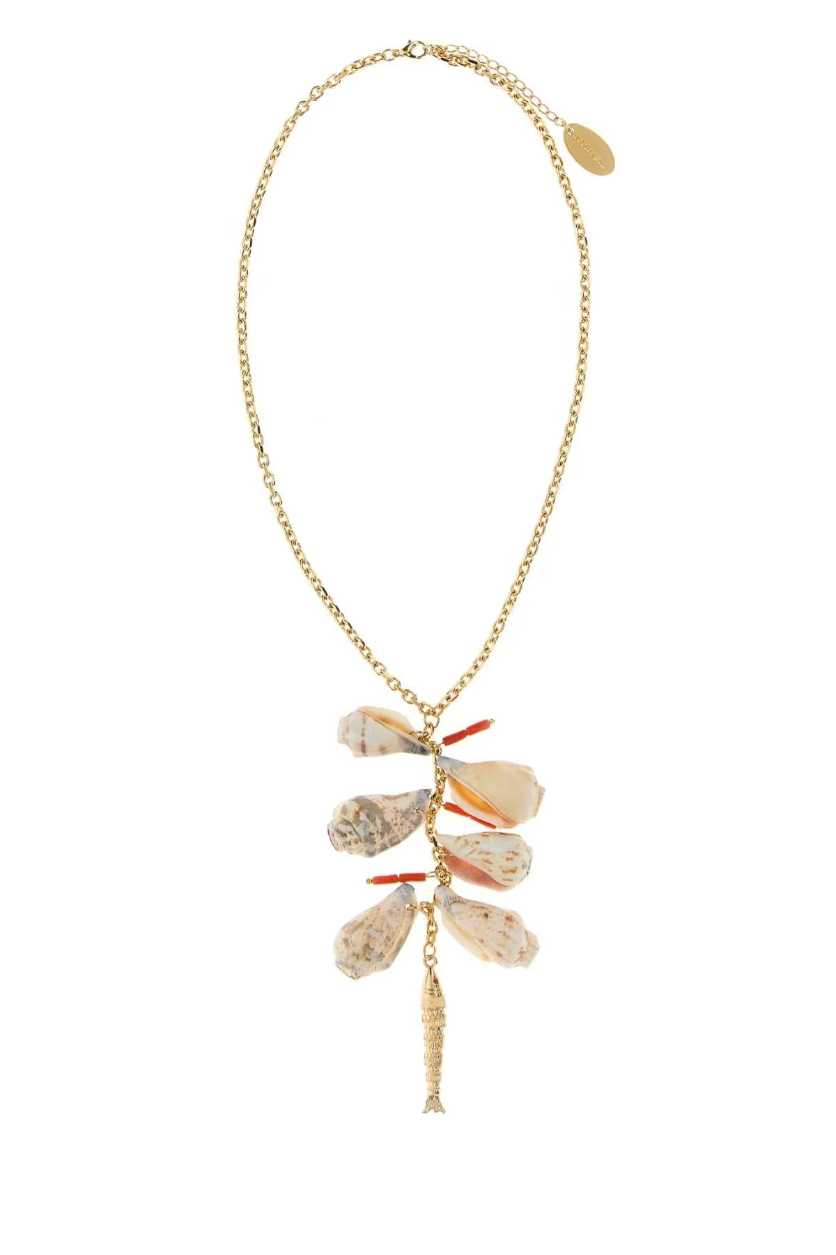 Dsquared Women Necklace - Metallo+Conchiglie - Oro - 1