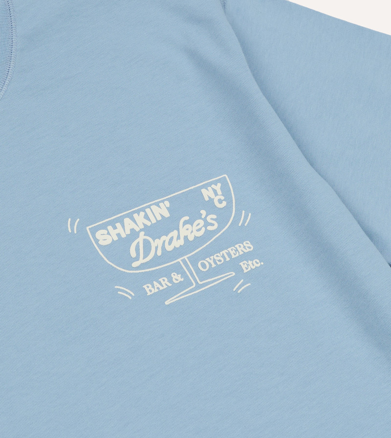 Blue ‘Shuck’ Print Short-Sleeve Hiking T-Shirt 5