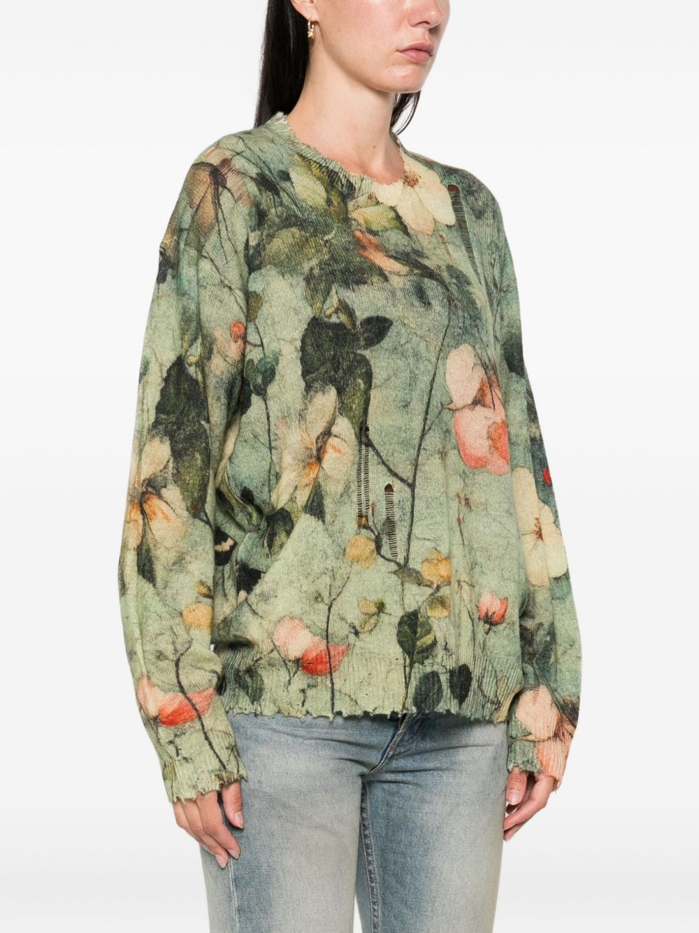 floral-print jumper - 3