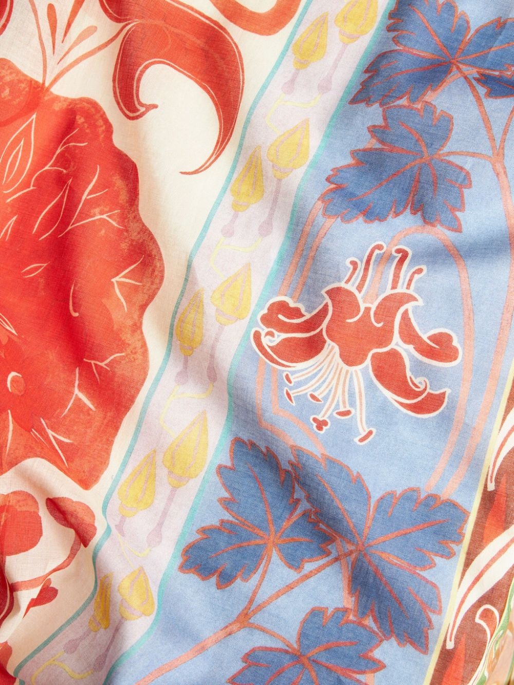 long printed cotton shirt - 6