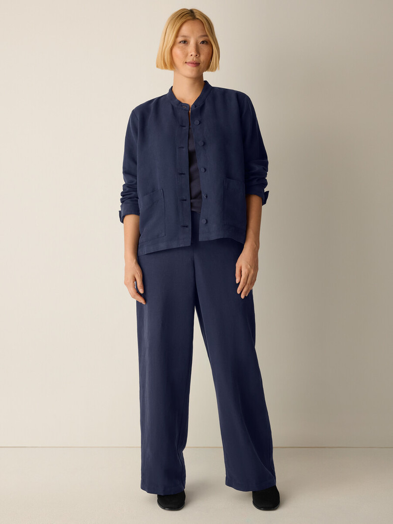 Linen Silk Twill Shirt Jacket 7