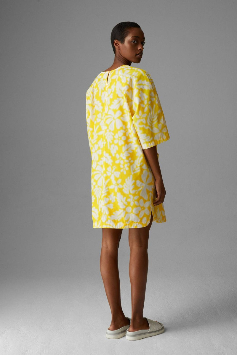 CLIA MIDI DRESS IN YELLOW/OFF-WHITE 3
