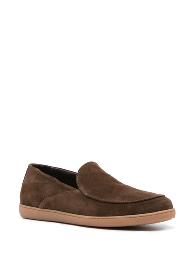 Canali slip-on suede loafers outlook
