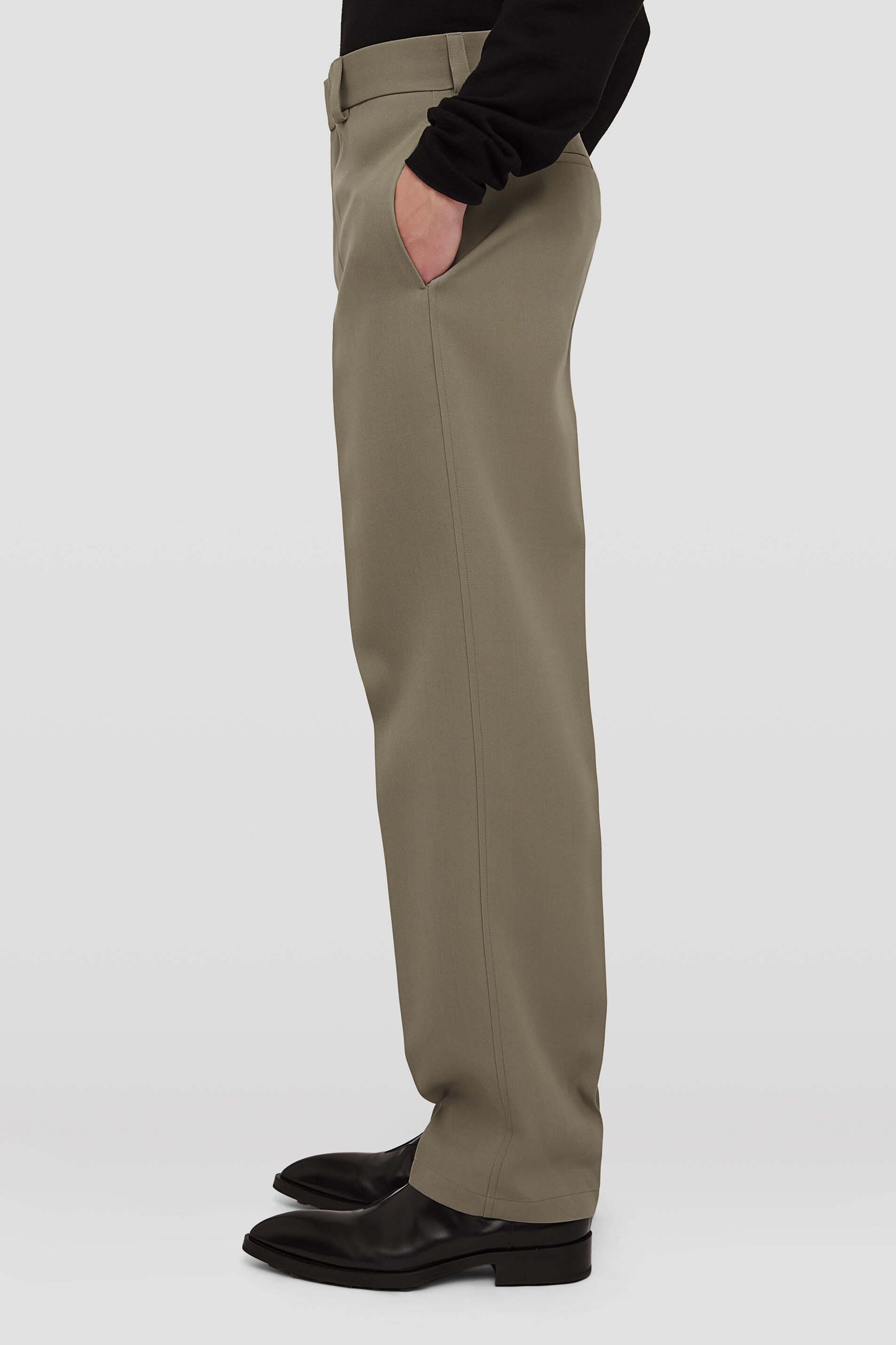 Wool Gabardine Trousers - 2