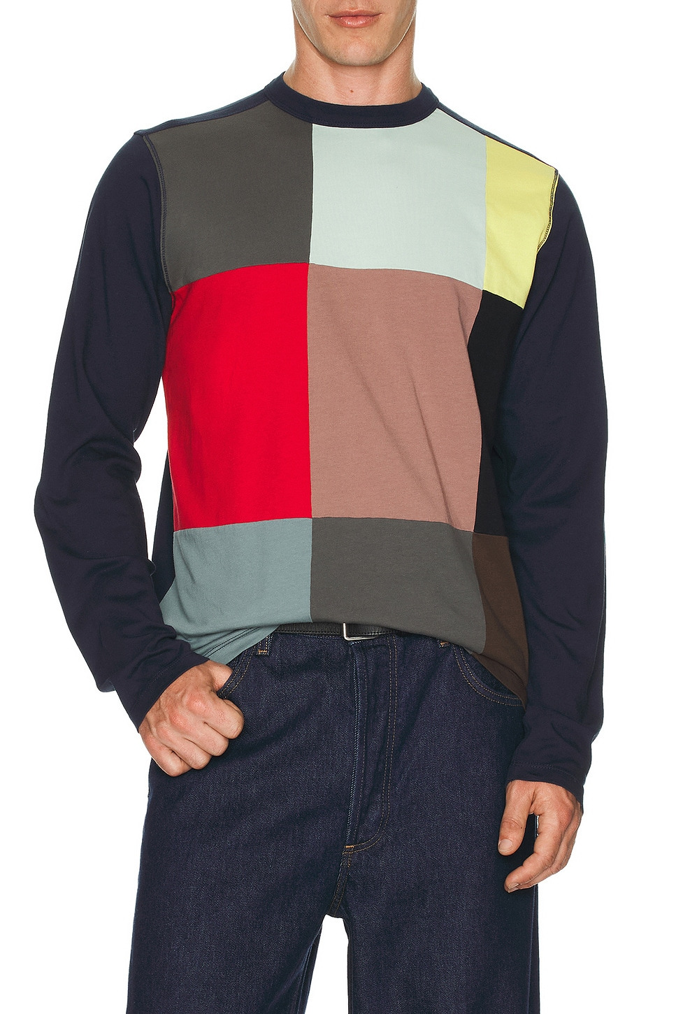 Panel Long Sleeve Tee - 4