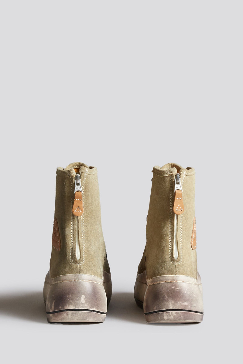 R13 TALL KURT - WASHED KHAKI SUEDE outlook