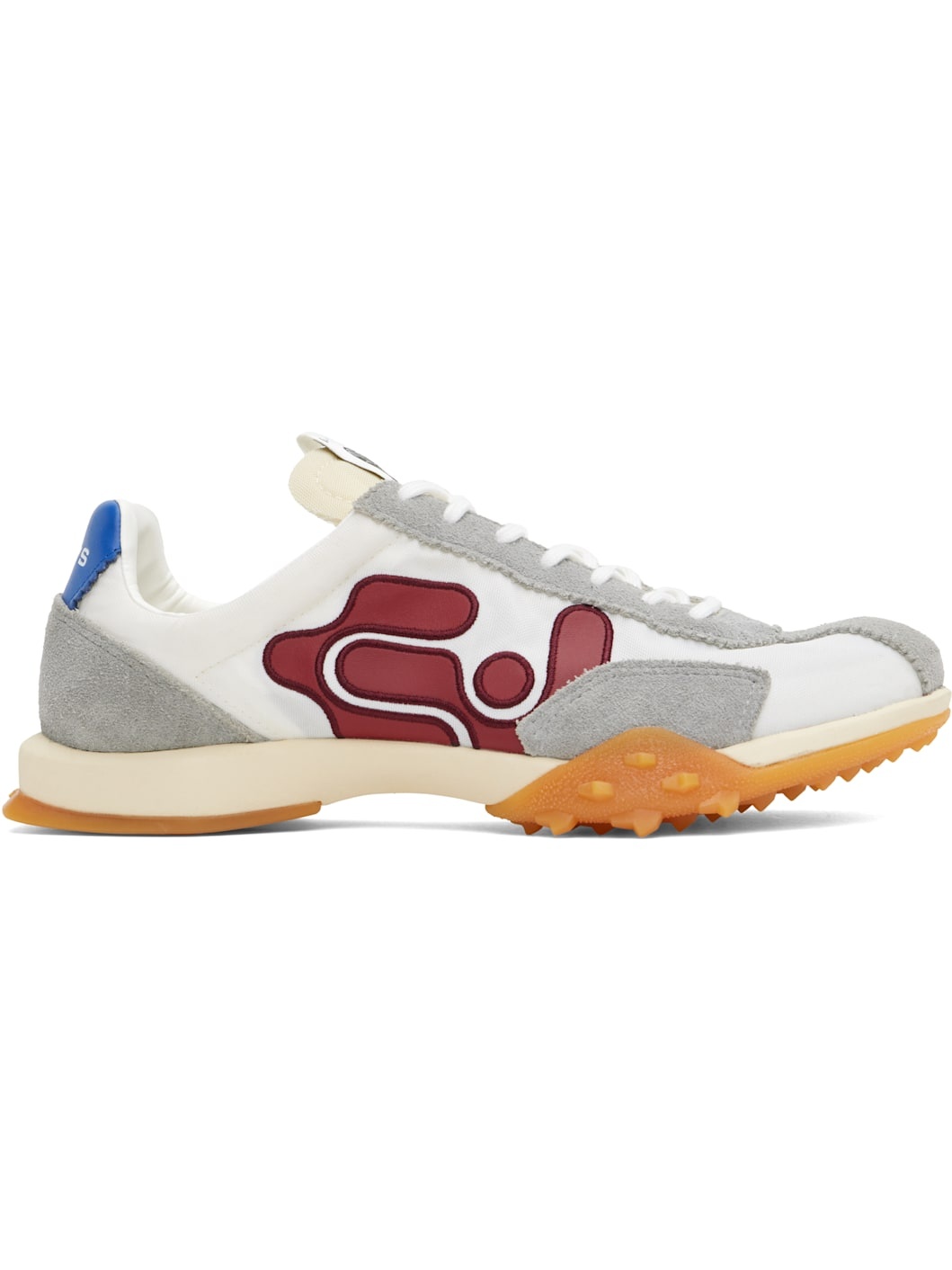 White & Gray Eros Sneakers - 1
