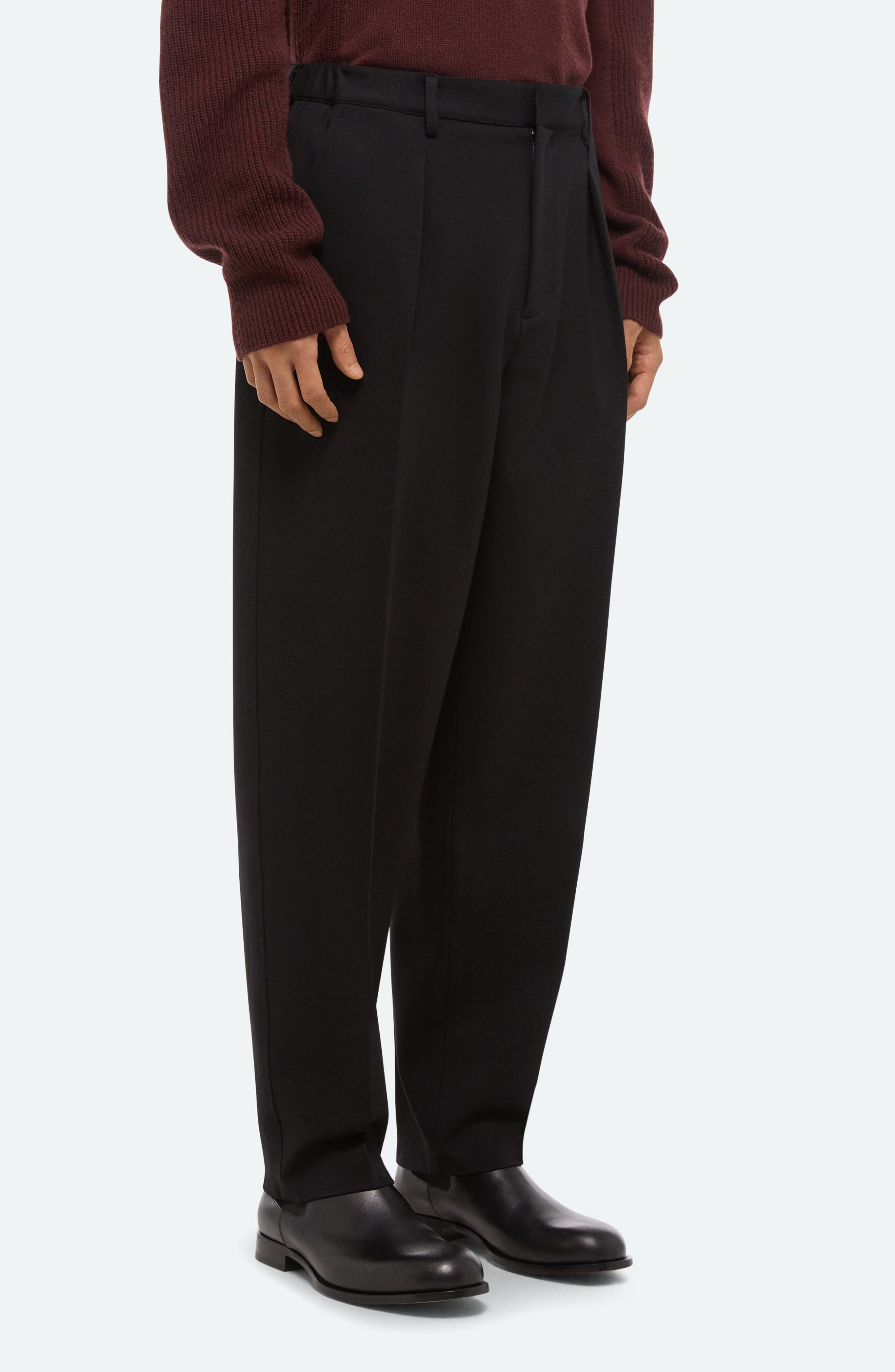 Helmut Lang Zoot Pleat Front Modern Pants in Black at Nordstrom - 8