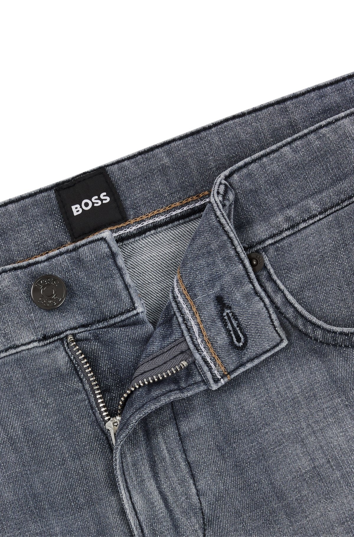 SLIM-FIT JEANS IN BLUE COMFORT-STRETCH DENIM - 6