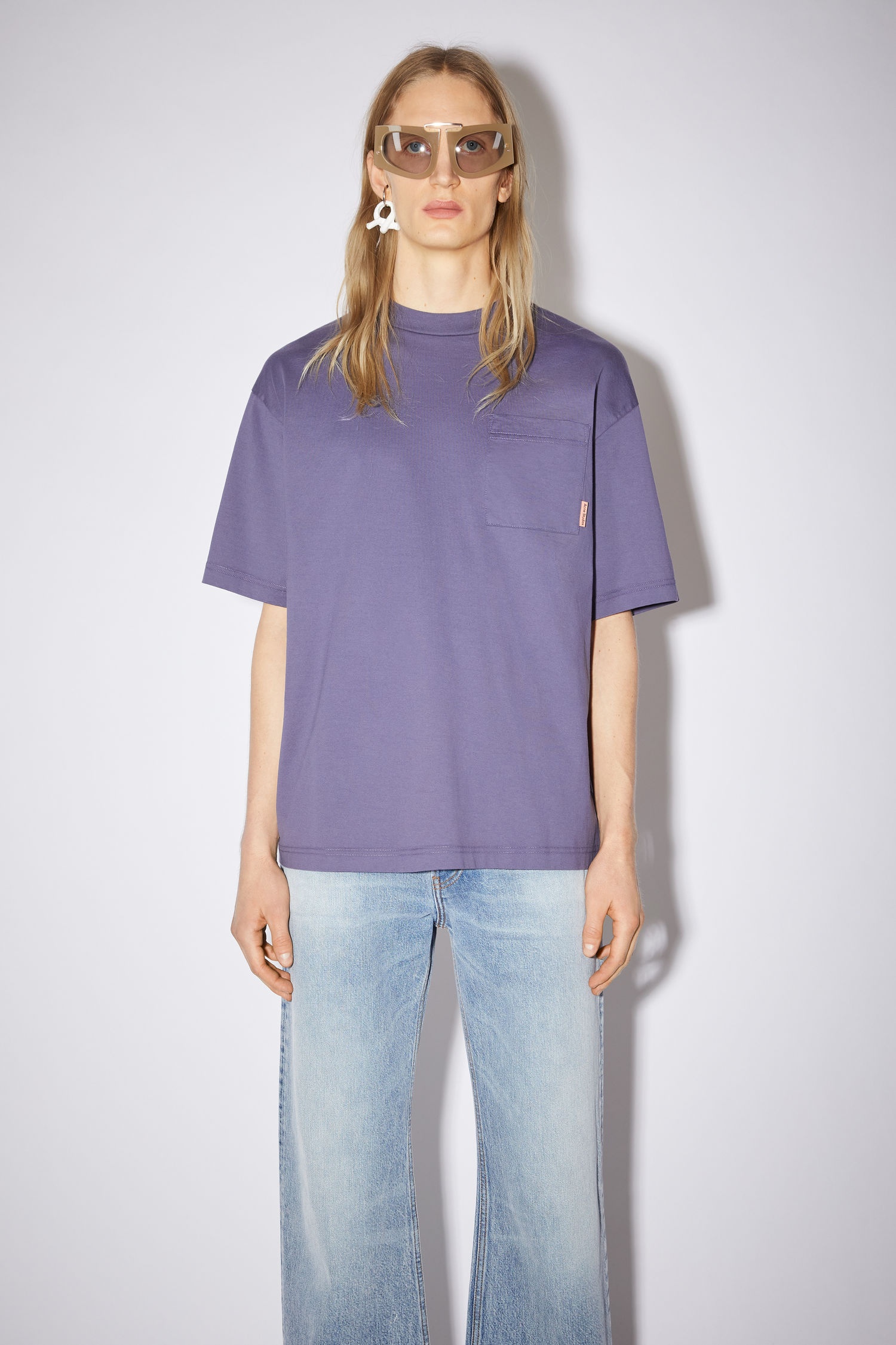 Pocket t-shirt - Dark purple - 2