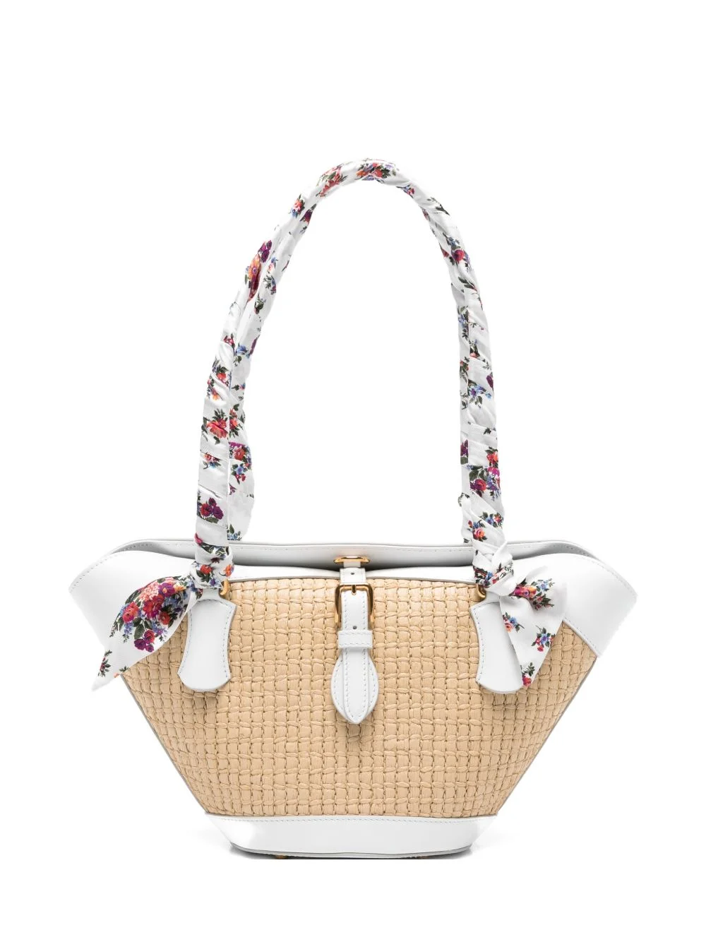 floral-handle tote bag - 1