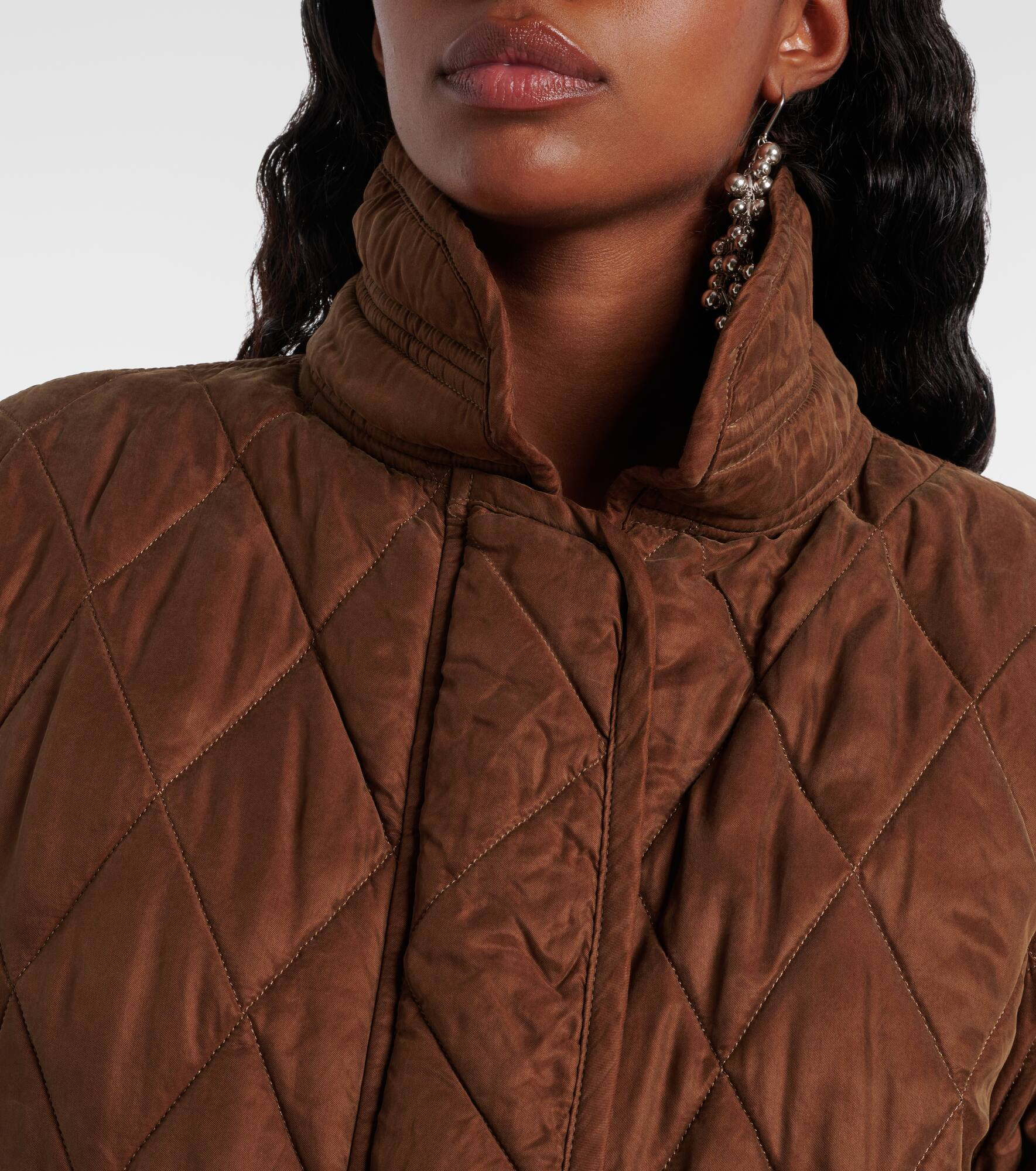 Zakiane quilted satin jacket - 4