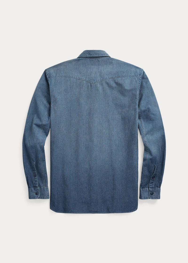 RRL by Ralph Lauren Indigo Woven Workshirt outlook