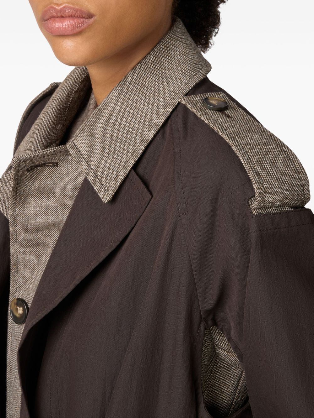 2-in-1 belted trench coat - 5