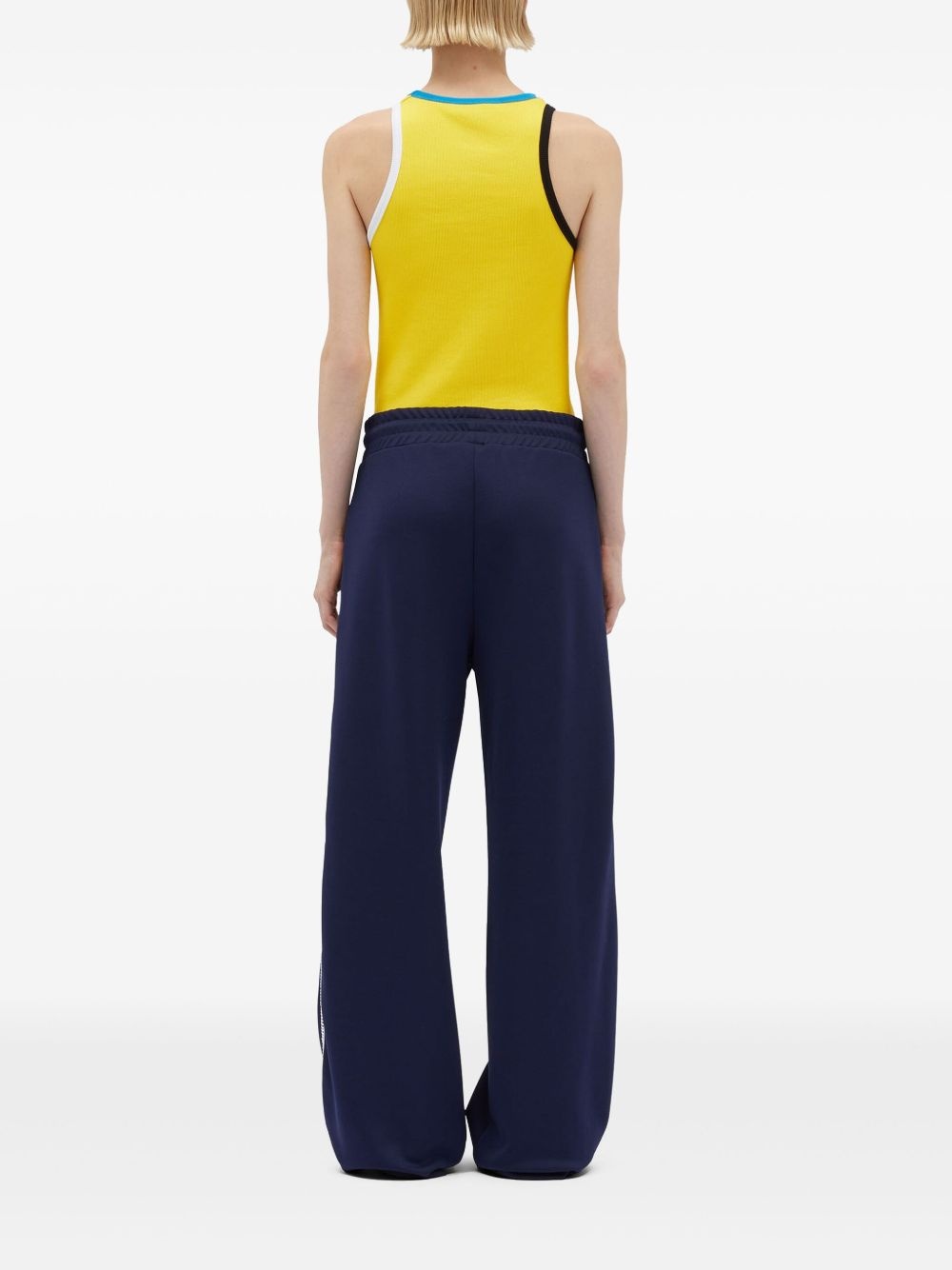 crochet-trim track trousers - 3