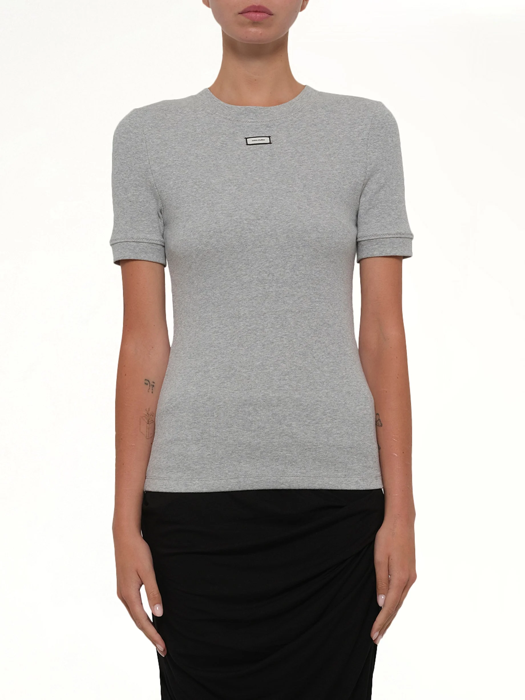Lounge T-Shirt in Pebble - 1