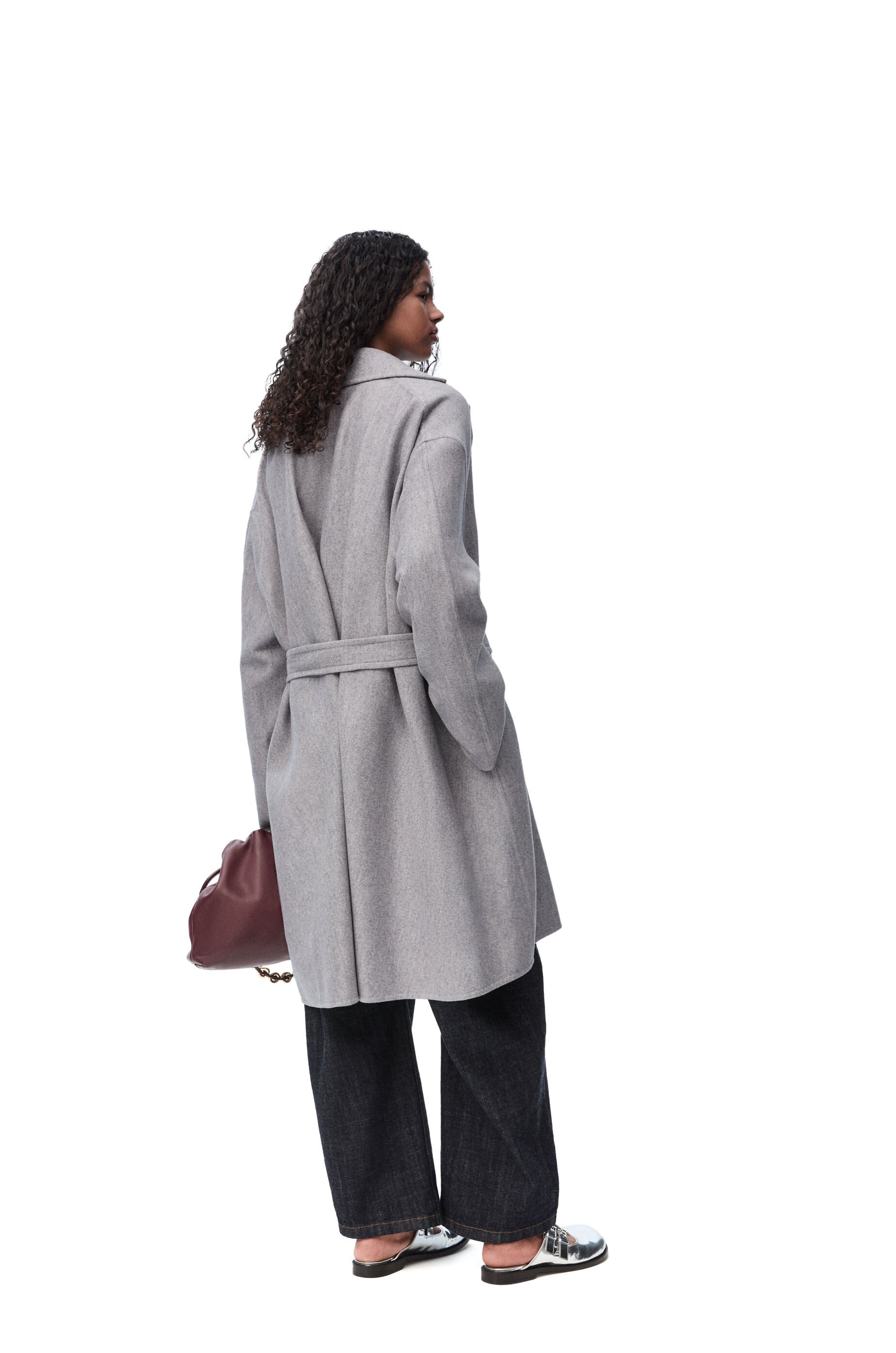 Pebble coat in wool and cashmere - 4
