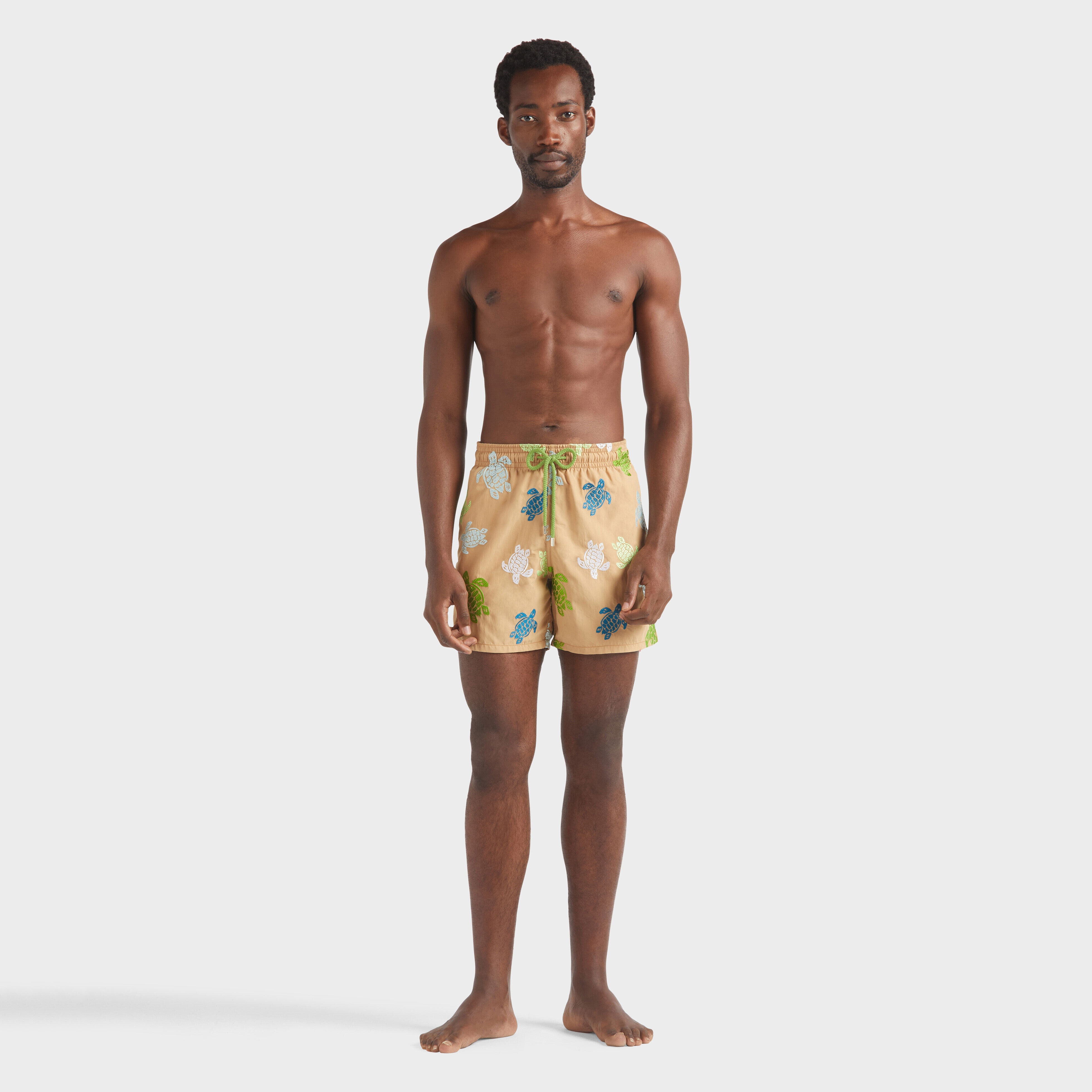 Men Swim Shorts Embroidered Tortue Multicolore - Limited Edition - 3