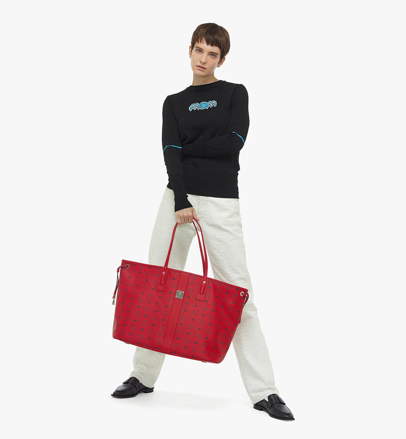 MCM Reversible Liz Shopper in Visetos outlook