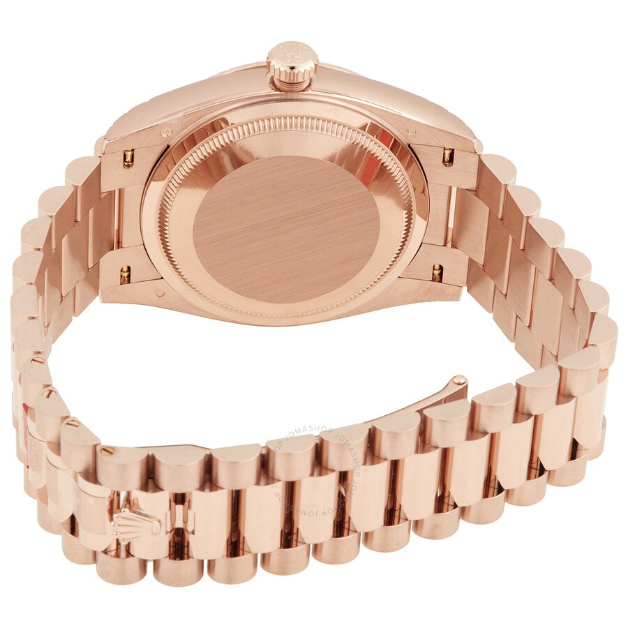 Rolex Day-Date 36 Automatic 18kt Everose Gold Diamond Eisenkiesel Dial Ladies Watch M128235-0041 - 3