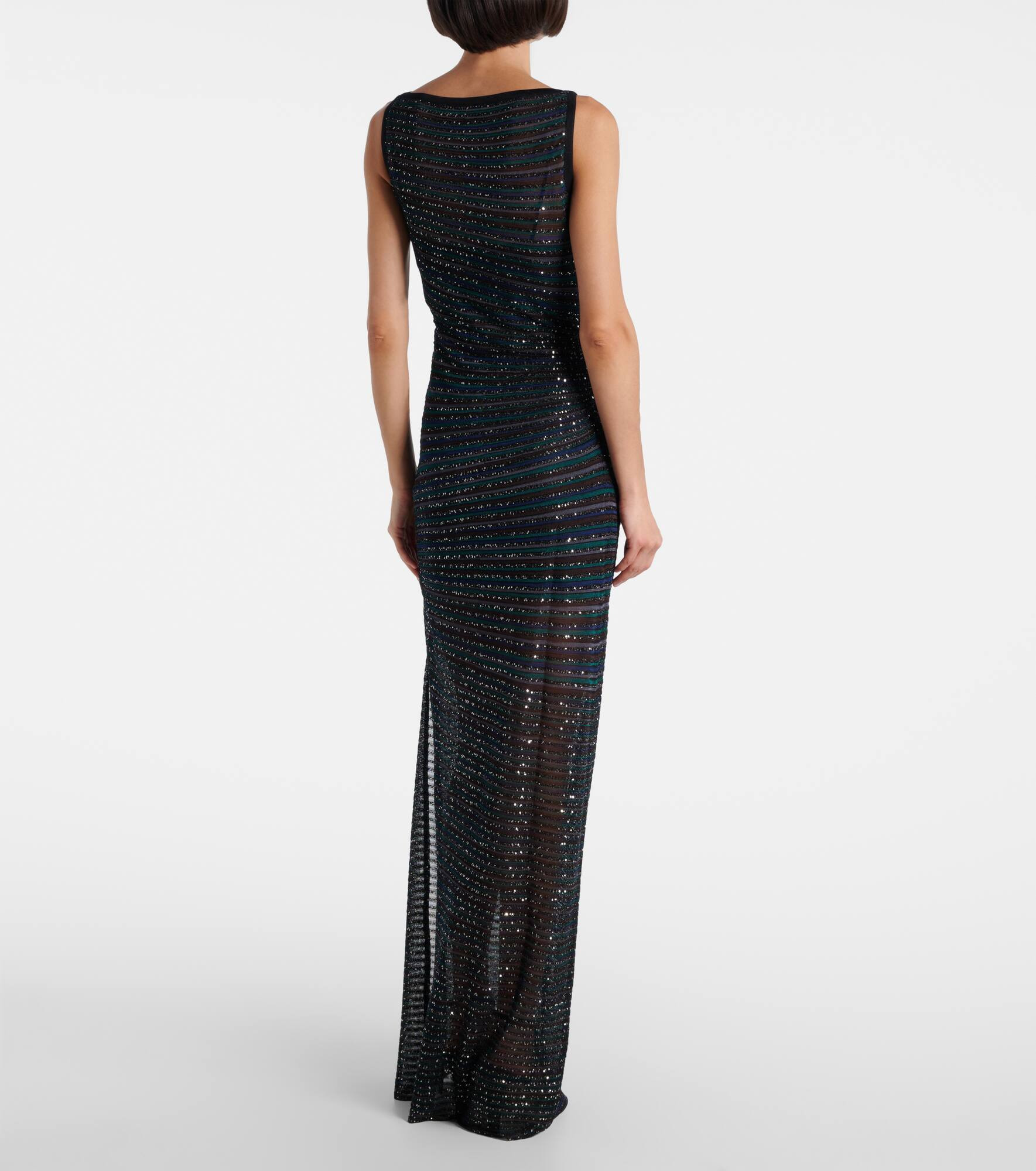 Semi-sheer maxi dress - 3