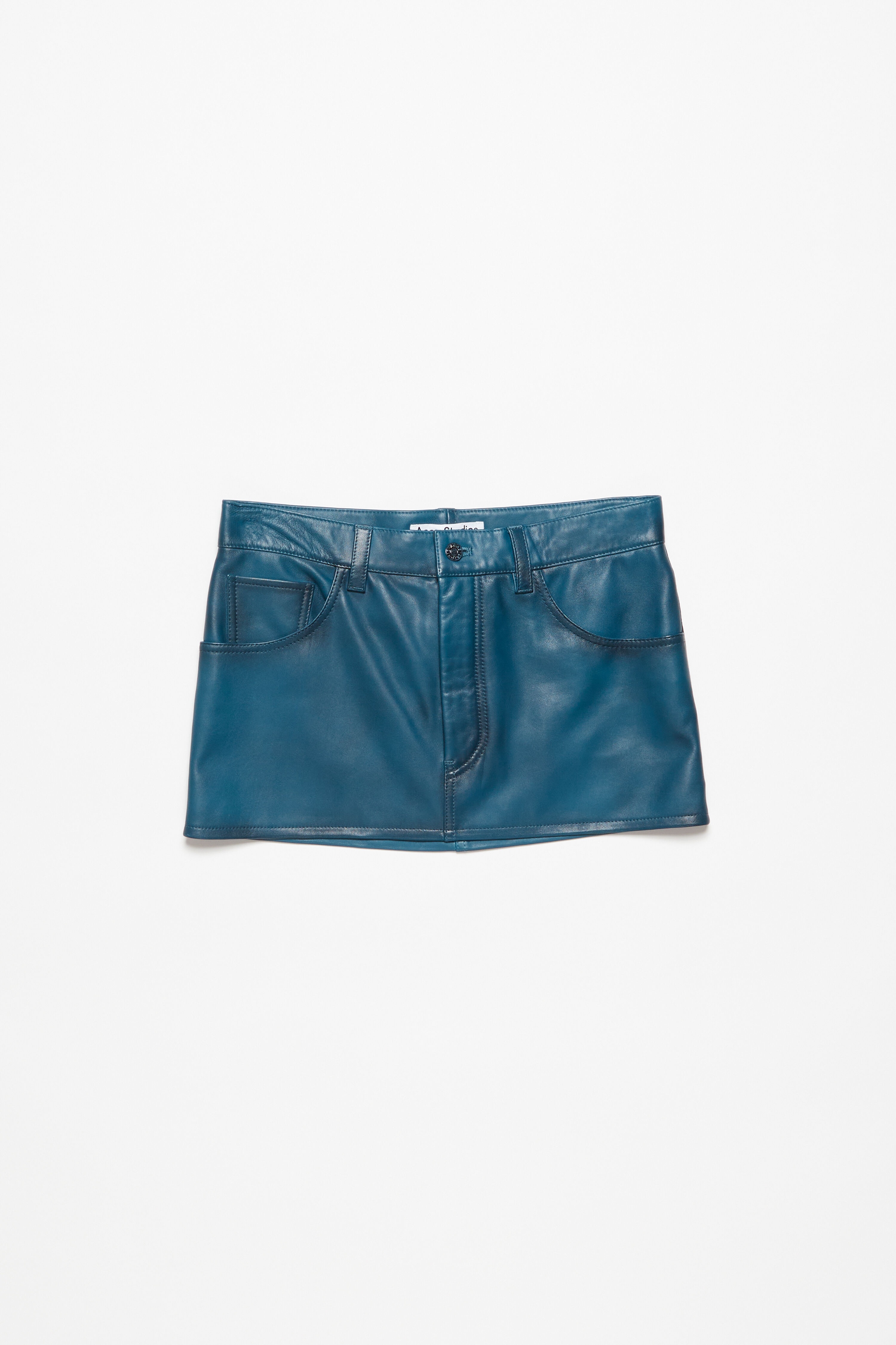 Leather skirt - Blue/black - 7