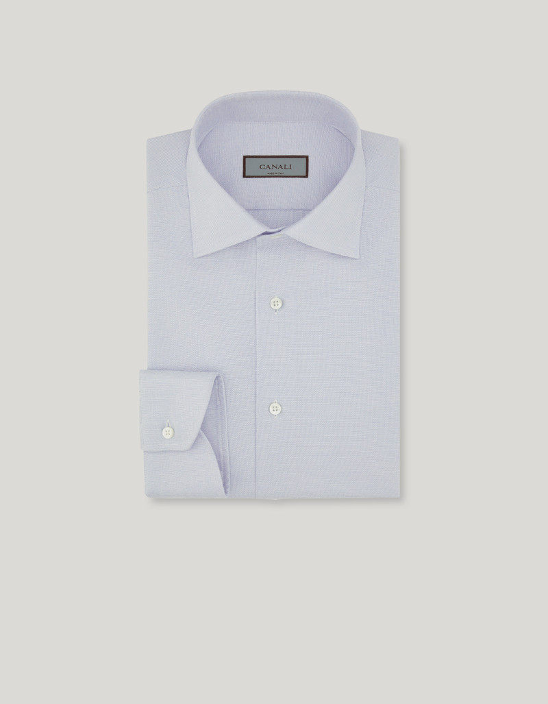 REGULAR FIT SHIRT IN LIGHT BLUE COTTON 1