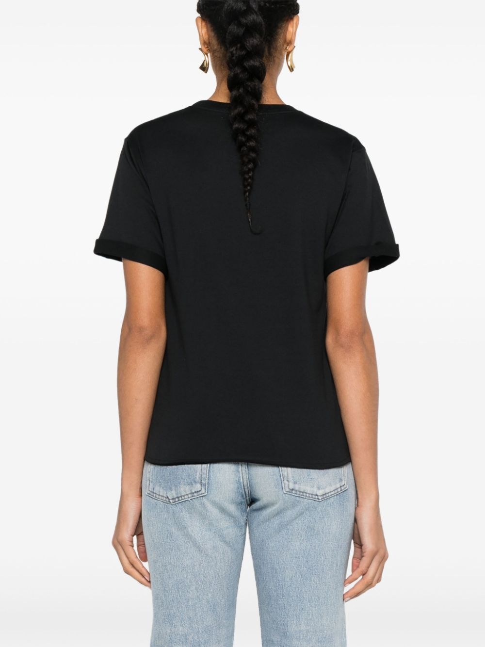 logo print T-shirt - 4