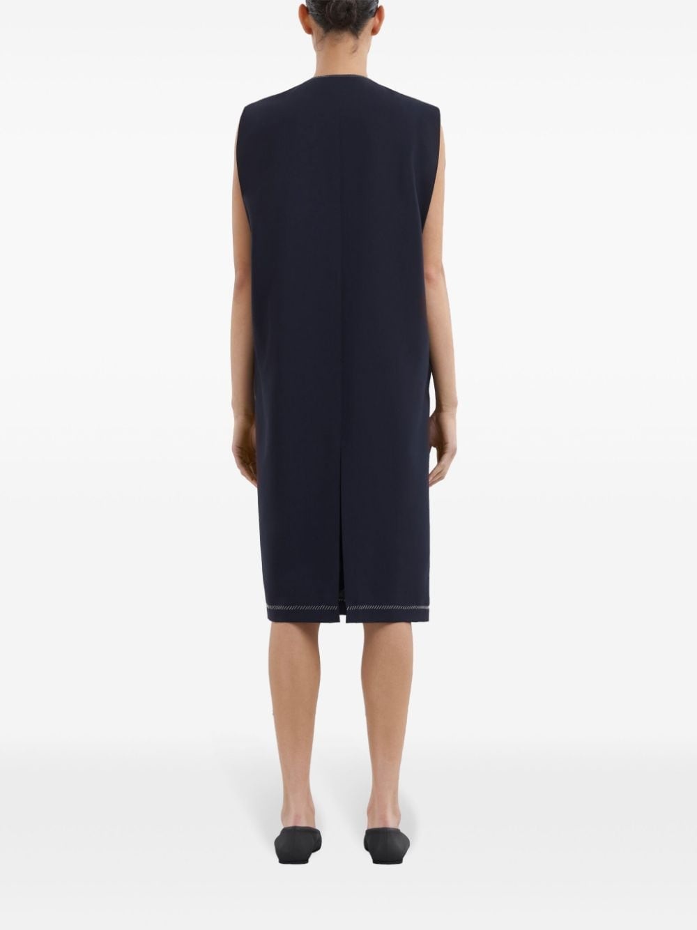 virgin-wool shift dress - 4