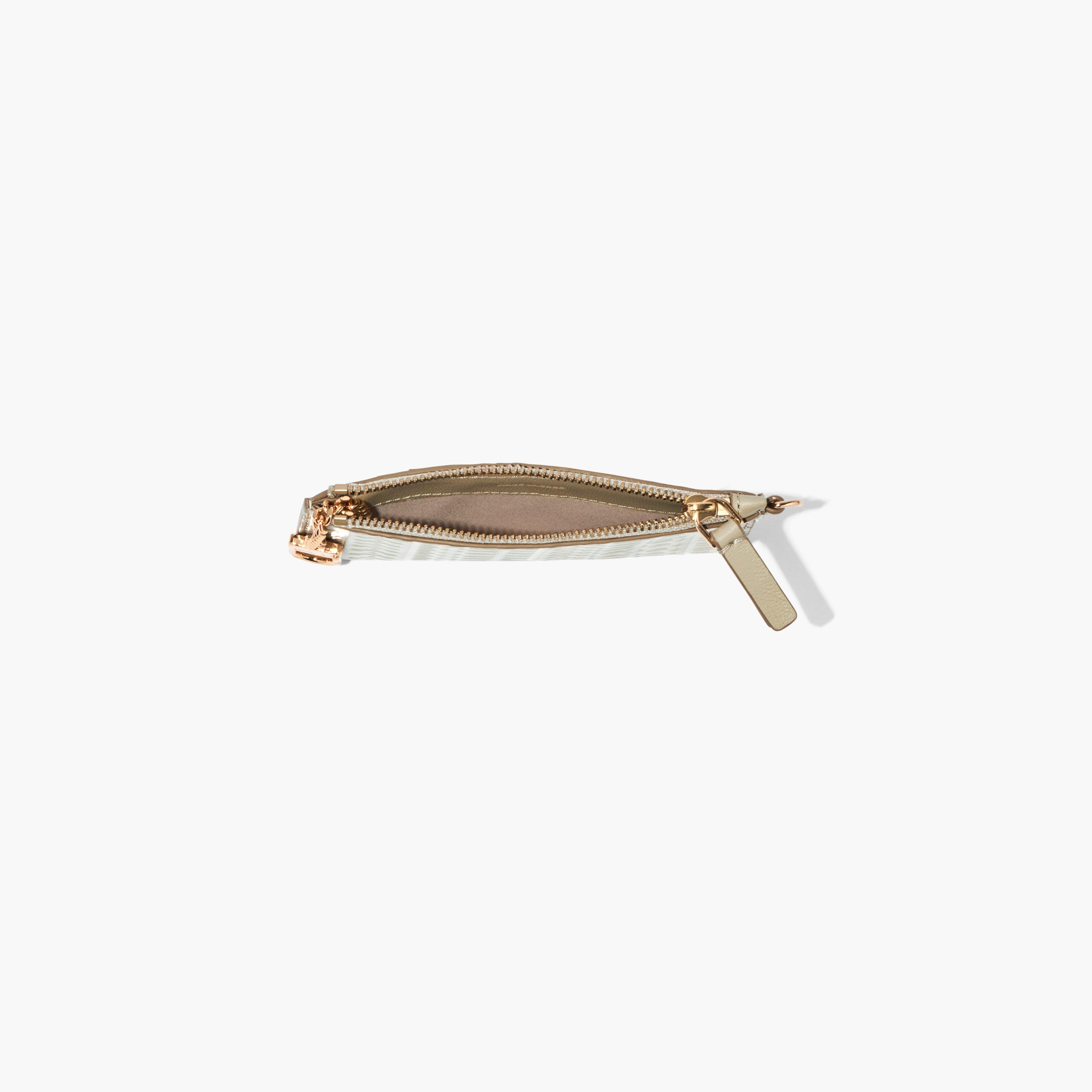 THE MONOGRAM LEATHER TOP ZIP WRISTLET - 2