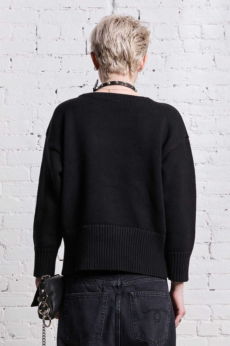 SHRUNKEN PUNK SWEATER - GOTHIC BLACK 7
