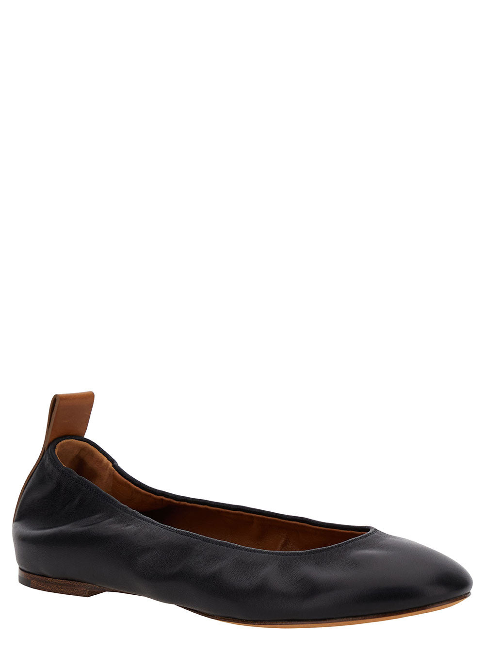 Lanvin Women Black Ballet Flats In Leather Woman - 2
