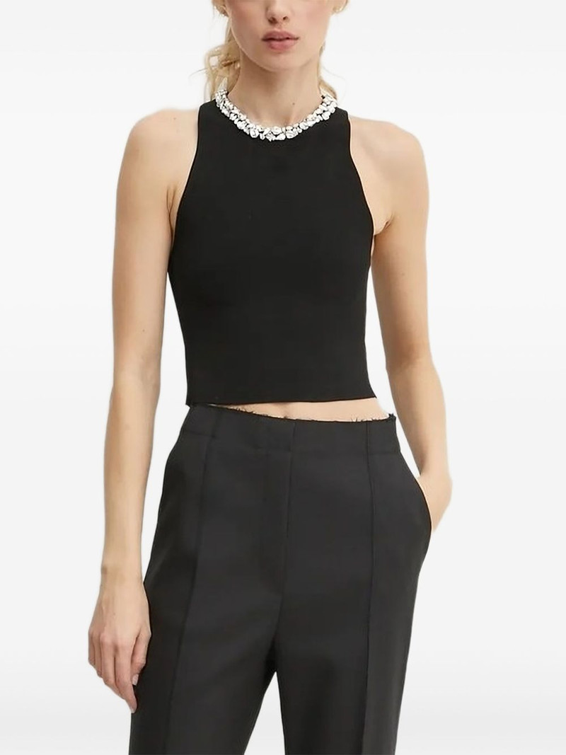 crystal-embellished sleeveless top 1