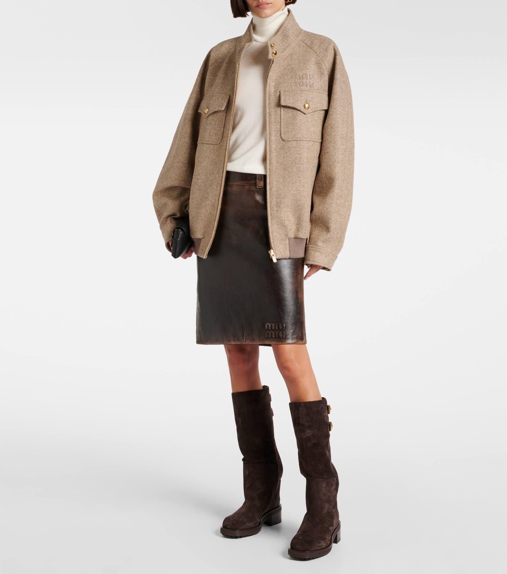 Brooklyn Kb 50 suede knee-high boots - 3