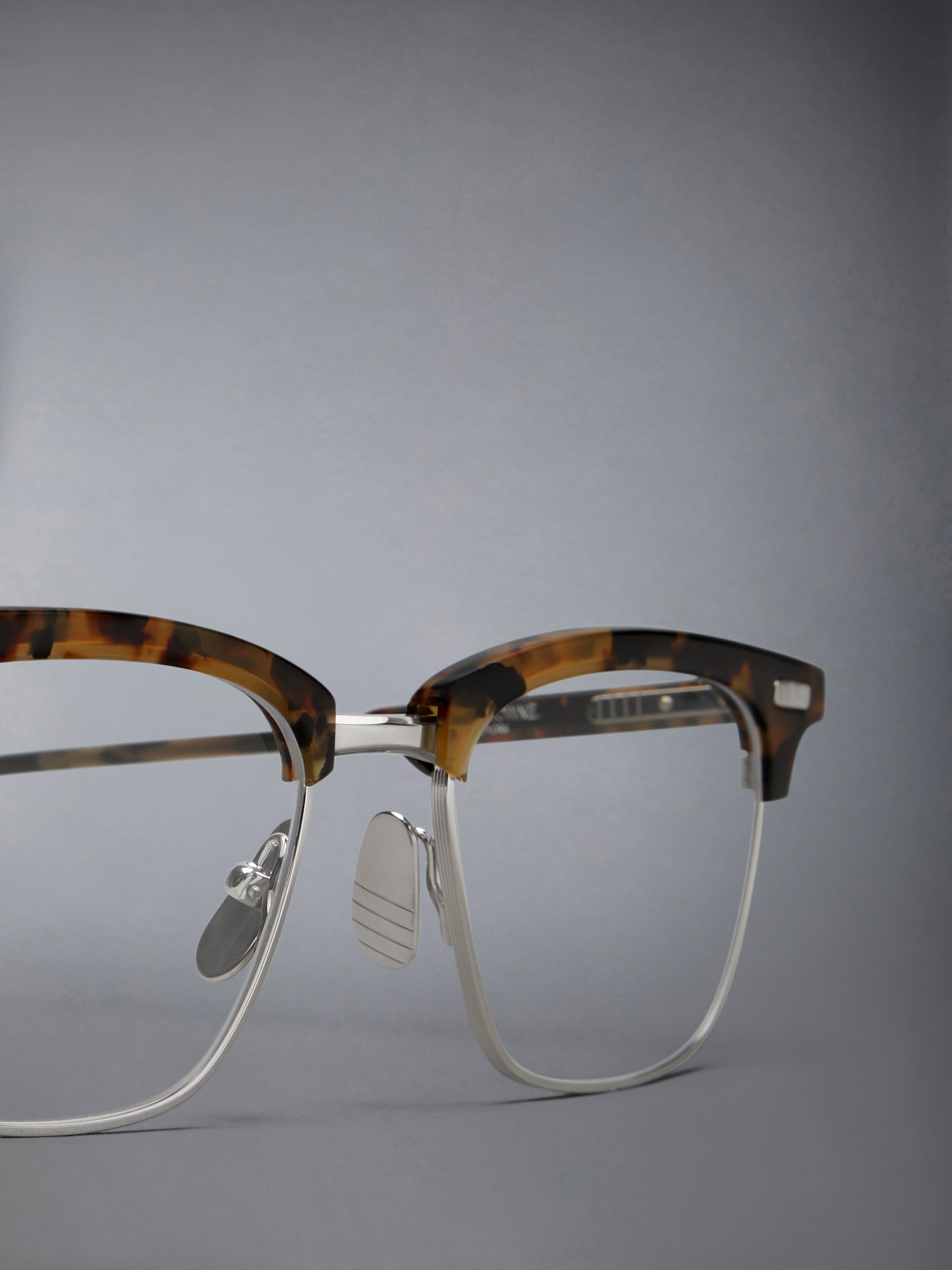 ACETATE AND TITANIUM RECTANGULAR EYEGLASSES - 3