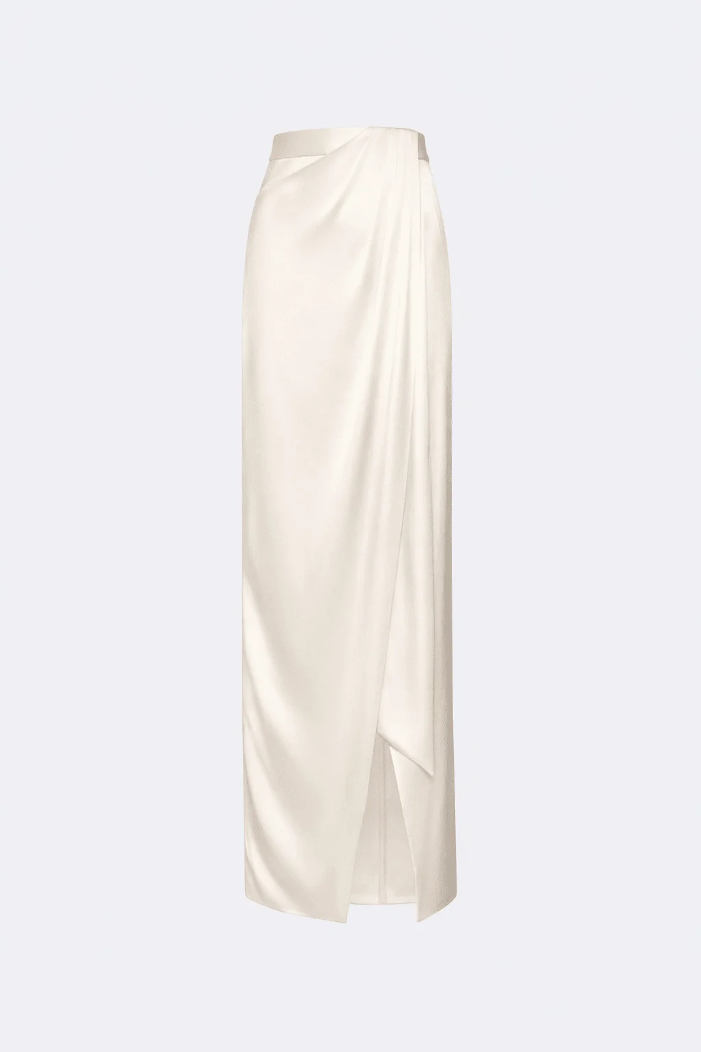 Satin Wrap Maxi Skirt - 1