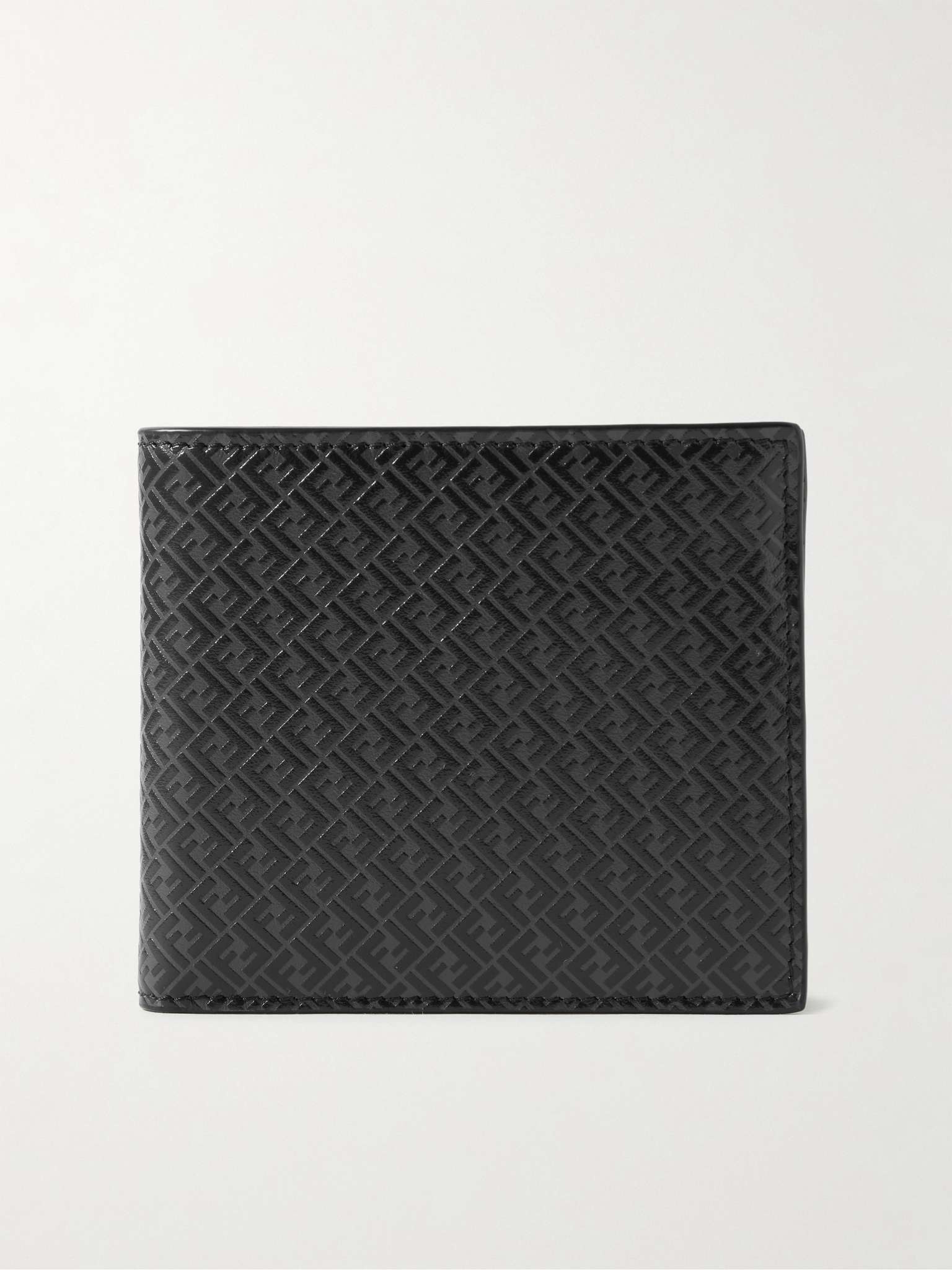 Logo-Embossed Leather Billfold Wallet - 1