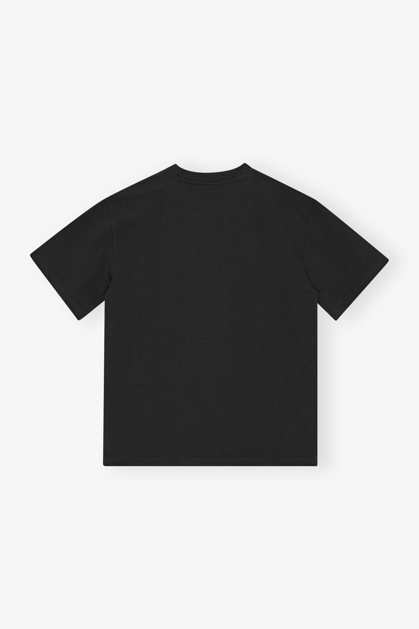 BLACK HEAVY COTTON DROP SHOULDER T-SHIRT - 6