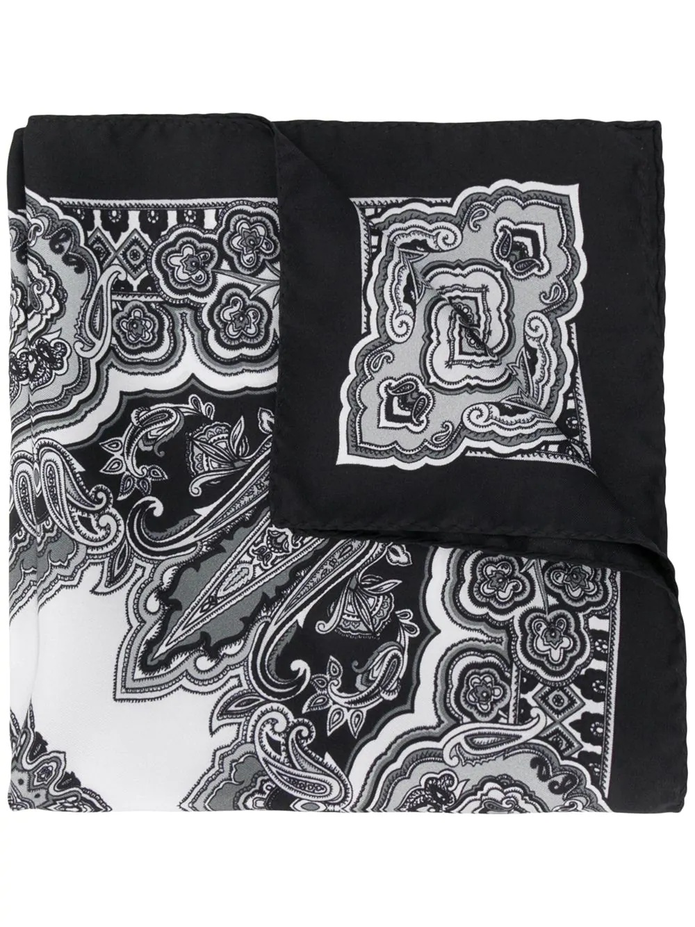 paisley print scarf - 1