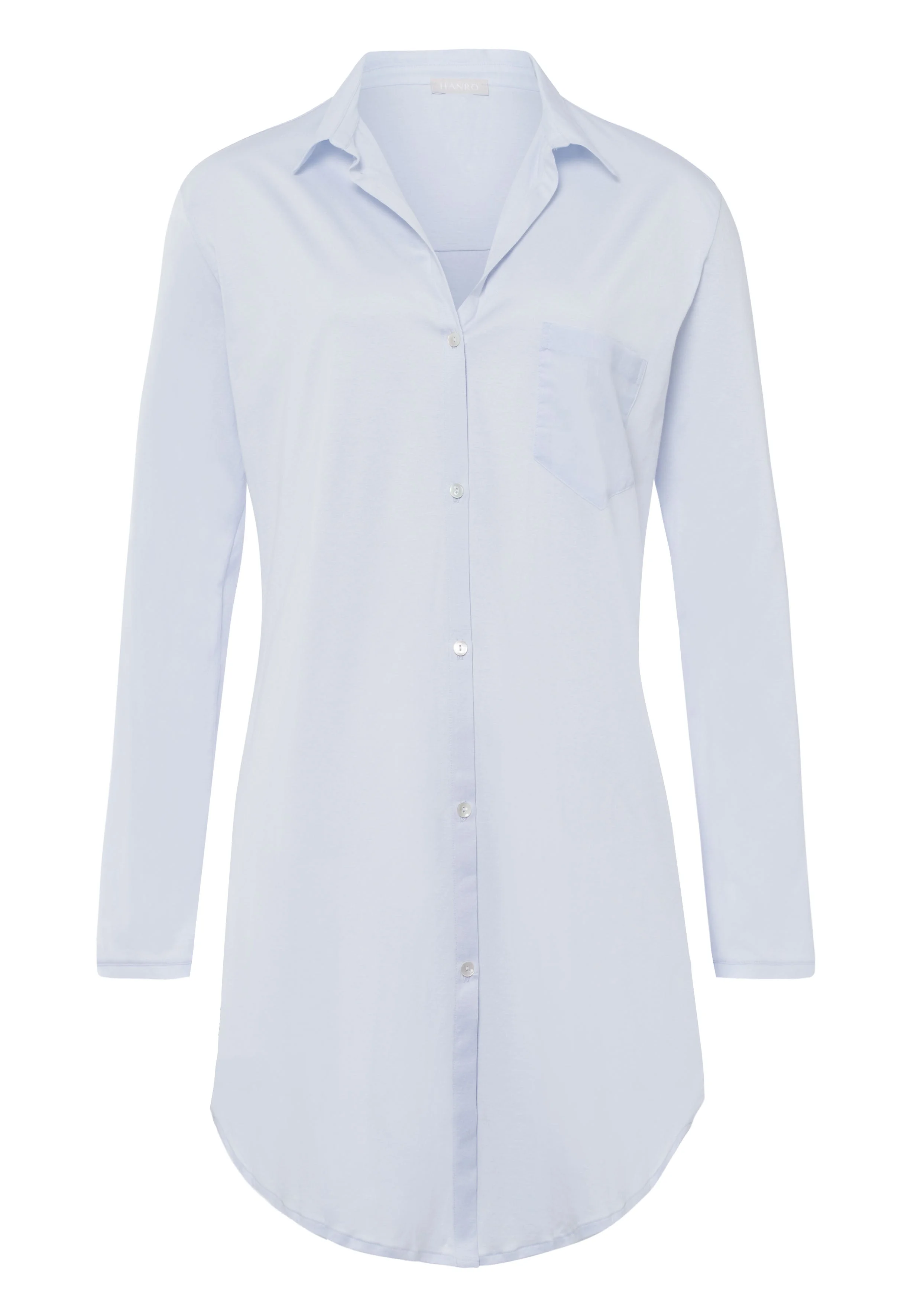 Cotton Deluxe Button Front Cotton Sleep Shirt - 1